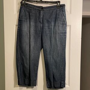 Land’s End cropped denim pants.